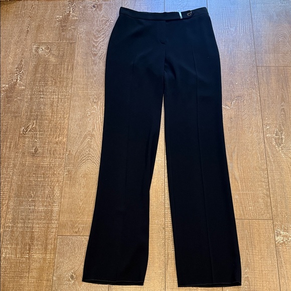 Armani Collezioni Black Straight Leg Pants NWT - Picture 1 of 6